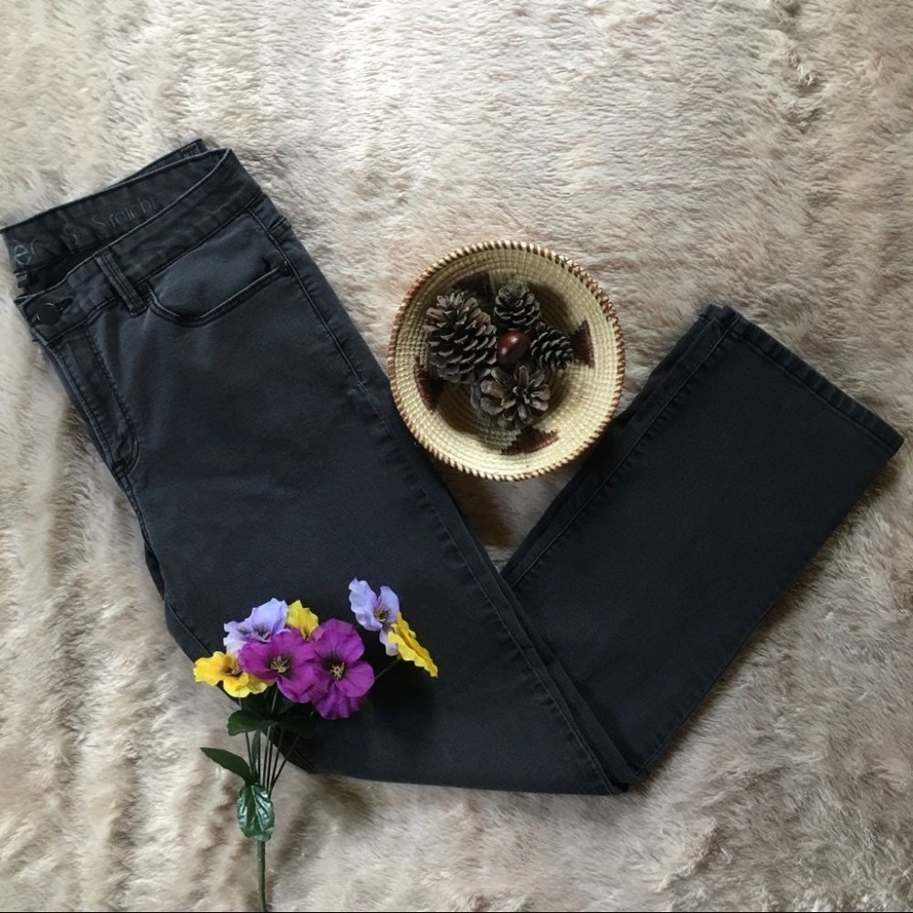 Calvin Klein High Mid Waisted Black Jeans Size 12